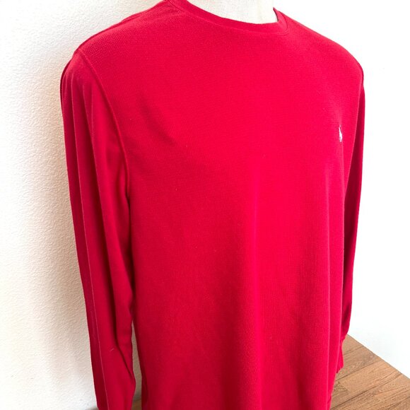 Polo Ralph Lauren-  Mens Red Long Sleeve Shirt - PJ - Sleep Shirt - Size 2XL - Picture 4 of 8